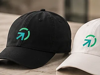 Concept rendering: a black cap and a stone cap, each with the PWM Pathway arrow mark.
